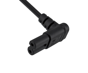 DINIC Netzkabel England UK Typ G 3A auf C7 90° UO, 0,75mm², ASTA, HK, Safety Mark, 1.80m