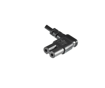 DINIC Netzkabel England UK Typ G 3A auf C7  90° LR, 0,75mm², ASTA, 1.80m