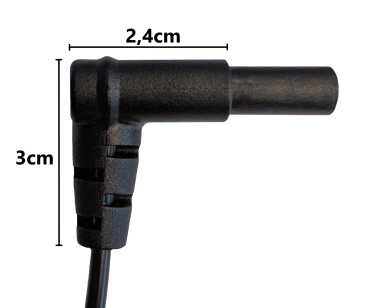 DINIC Netzkabel Australien Typ I auf C7 gewinkelt, 0,75mm², schwarz, 2m