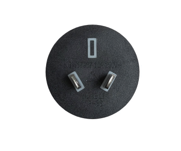DINIC Netzkabel Australien Typ I auf C7 gewinkelt, 0,75mm², schwarz, 2m