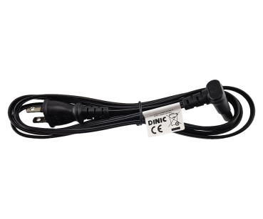 DINIC Netzkabel Japan Typ A auf C7 gewinkelt, 1,8m JPN 2pin/ C7 90°, 0,75mm², VFF, PSE, schwarz