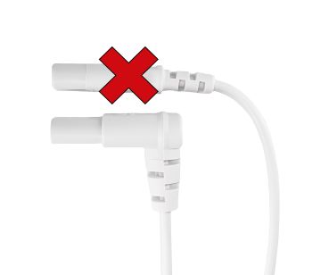 DINIC Netzkabel mit Eurostecker auf C7 90° unten, oben gewinkelt, weiß, VDE, 2m