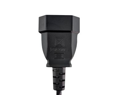 DINIC Netzkabel, Euro-Verlängerung, Eurostecker auf Eurobuchse, schwarz, 2m