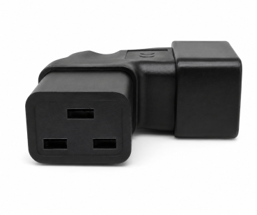 DINIC Netzadapter C19 auf C20 gewinkelt, YL-3318L IEC 60320-C19/20 seitwärts gewinkelt, links/rechts