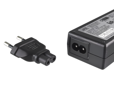 DINIC Netzadapter Eurostecker auf C7, Euro-8 Adapter, schwarz