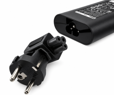 DINIC Netzadapter Schutzkontaktstecker CEE 7/7 auf C5 Stecker gewinkelt (Mickey Maus)
