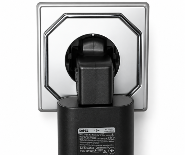 DINIC Netzadapter Schutzkontaktstecker CEE 7/7 auf C5 Stecker gewinkelt (Mickey Maus)
