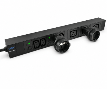 DINIC Netzadapter Schutzkontakt-Buchse auf C20 Stecker