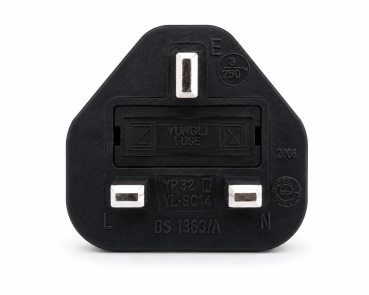 DINIC Stromadapter England Typ G auf C13, 5A