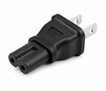 DINIC Stromadapter USA, C7 auf USA NEMA 1-15P IEC 60320-C7 Euro 8 Bu./ US Typ A, YL-1113