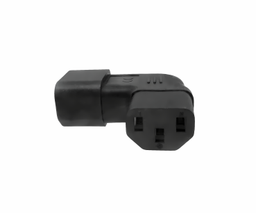 DINIC Netzadapter C13 auf C14 gewinkelt, YL-3212L IEC 60320-C13/14 seitwärts gewinkelt, links/rechts