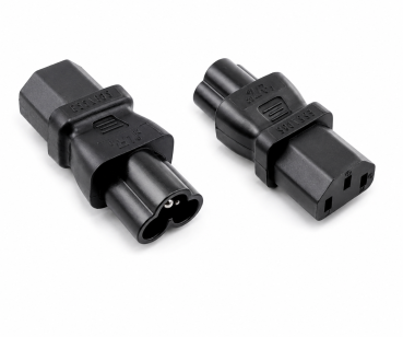 DINIC Netzadapter C13 Kaltgeräte auf C6 Kupplung