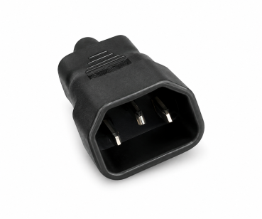 DINIC Netzadapter C14 Kaltgeräte-Buchse auf C5 Stecker