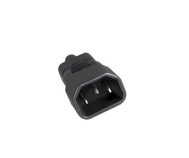DINIC Netzadapter C14 Kaltgeräte-Buchse auf C5 Stecker