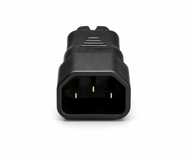 DINIC Stromadapter, Netzadapter Euro-8 Kleingerätestecker C7 Buchse auf C14 Kaltgerätestecker, Kupplung, Konverter