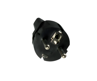 DINIC Netzadapter Schutzkontaktstecker auf C13 Kaltgeräte-Stecker, Schuko-Adapter