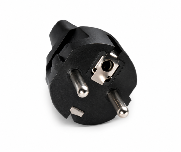 DINIC Netzadapter Schutzkontaktstecker auf C13 Kaltgeräte-Stecker, Schuko-Adapter