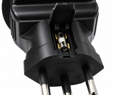 DINIC Reisestecker für die Schweiz mit Sicherung, Netzadapter CH