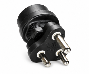 DINIC Stromadapter Südafrika u. Indien Typ M auf Schuko CEE 7/3 Buchse, 3pin Stecker