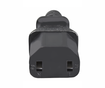 DINIC Netzkabel Europa CEE 7/17 auf C17, 1mm², Konturenstecker, VDE, 2m