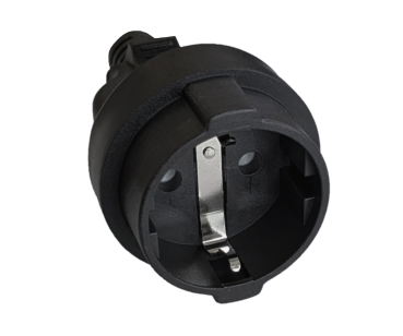 DINIC Netz Adapter Kabel C14 auf Schutzkontaktbuchse