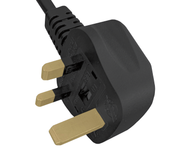 DINIC Netzkabel England UK Typ G 5A auf C13, locking, fused 5A, BSI, Verriegelung, 2m
