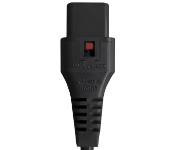 DINIC Netzkabel England UK Typ G 5A auf C13, locking, fused 5A, BSI, Verriegelung, 2m