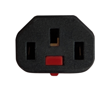DINIC IEC Lock Netzkabel Amerika USA Typ B auf C13 locking, mit Verriegelung, schwarz, 2m