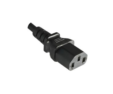 DINIC Netzkabel Argentinien Typ I auf C13, 0,75mm², schwarz, 1,8m