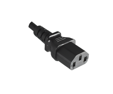 DINIC Netzkabel Australien, Typ I auf C13, SAA, Tick Mark, schwarz, 5m