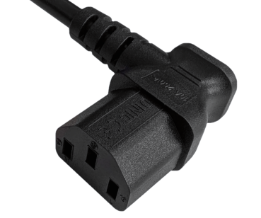 DINIC Netzkabel Australien Typ I auf C13 gewinkelt, 0,75mm², SAA, 1.80m