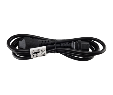 DINIC Netzkabel Israel Typ H auf C13, 0,75mm², 1,8m ISR 3pin Typ H/IEC 60320-C13, SII, schwarz