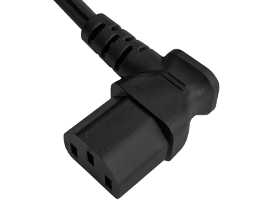 DINIC Netzkabel Japan Typ B auf C13 gewinkelt, JPN, schwarz