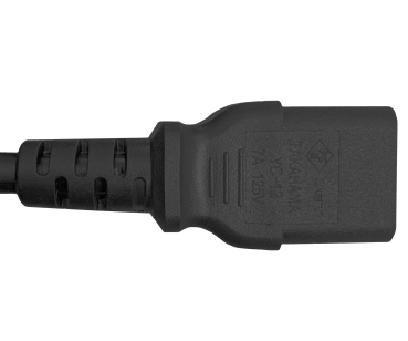 DINIC Netzkabel Japan Typ B auf C13, JPN, schwarz, 3m