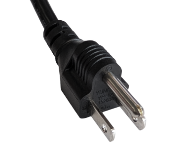DINIC Netzkabel HYBRID für Japan u. USA B auf C13, schwarz, 1,8m
