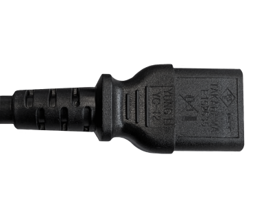 DINIC Netzkabel HYBRID für Japan u. USA B auf C13, schwarz, 1,8m