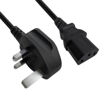 DINIC Netzkabel England UK Typ G 10A auf C13, ASTA/SASO/HK/SM