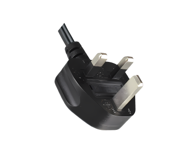 DINIC Netzkabel England UK Typ G 10A auf C13 90°, ASTA/SASO/HK/SM, 1.80m