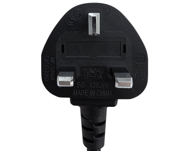 DINIC Netzkabel England UK Typ G 10A auf C13, ASTA/SASO/HK/SM , 1,80m