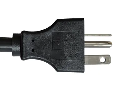 DINIC Netzkabel Amerika USA NEMA 6-20P bis 250V auf C13, schwarz, 2m