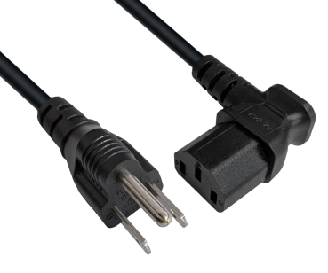 DINIC Netzkabel Amerika USA Typ B auf C13 gewinkelt