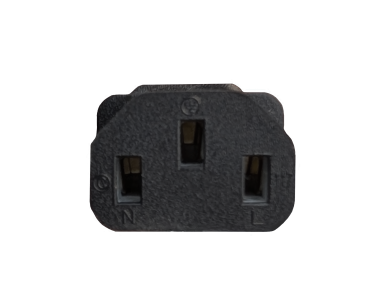 DINIC Netzkabel Amerika USA Typ B HOSPITAL GRADE auf C13, schwarz, 3m