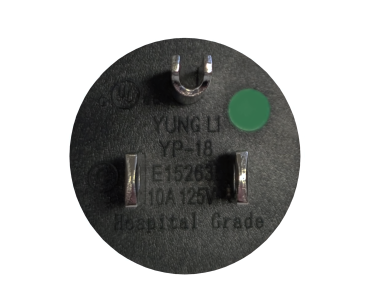 DINIC Netzkabel Amerika USA Typ B HOSPITAL GRADE auf C13, schwarz, 5m