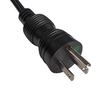 DINIC Netzkabel Amerika USA Typ B HOSPITAL GRADE auf C13, schwarz, 1.80m