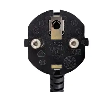 DINIC Y-Netzkabel Schuko auf 2x C13 Kaltgerätestecker, 1mm², schwarz, 2m