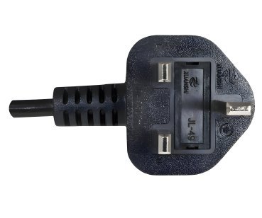 DINIC Netzkabel England UK Typ G 10A auf C13, BSI Kitemark, 1,80m