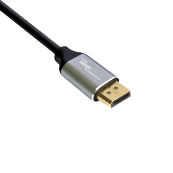 DINIC Premium Displayport auf HDMI Kabel, 4K@60Hz, 3D, HDR, 1x DP auf 1x HDMI Stecker, 2m
