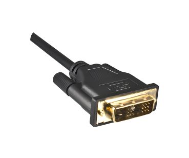 DINIC HDMI Kabel A Stecker auf DVI-D Stecker, vergoldete Kontakte, schwarz, 2m
