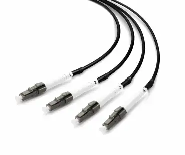 DINIC LWL Outdoor-Kabel 4 Fasern OM4, 50µ, LC/LC, Außenkabel, 150m