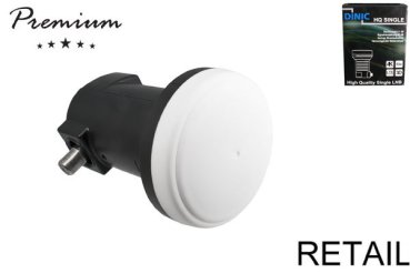 DINIC Premium Single LNB mit 1x F-Anschluss Satellitenantennen-Umwandler